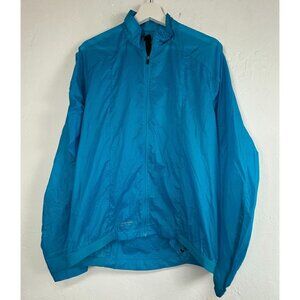 Giro Sport Design Men's Full Zip Jacket Windbreaker Long Sleeve Blue Size Medium